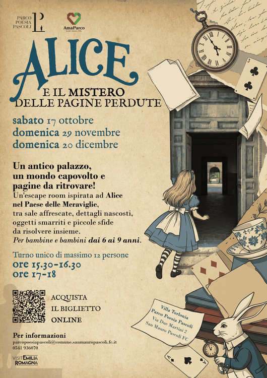 ESCAPE VILLA TORLONIA – PARCO POESIA PASCOLI - 17 OTT 2026 - Fino al 20 DIC